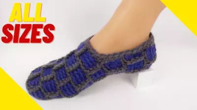 Crochet slippers