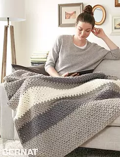 crochet blanket with super bulky yarn