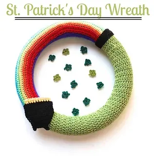 st patricks day crochet wreath