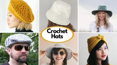 10 Cute Crochet Patterns for a Hat: Think Outside the Beanie Box ...