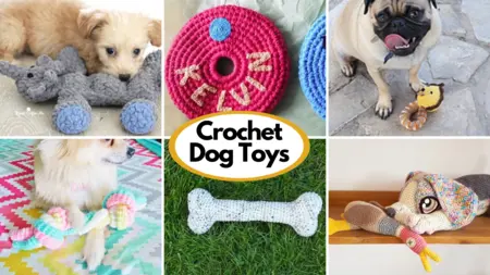crochet dog toys