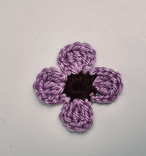 crochet granny square flower