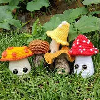 how to crochet mushroom
