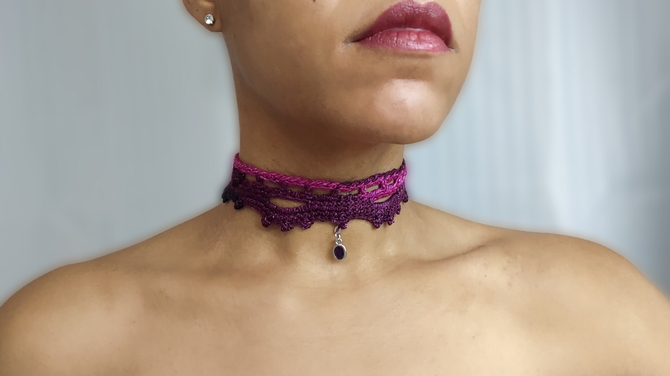 Princess Diy Crochet Choker Necklace Pattern And Video Tutorial Littlejohns Yarn