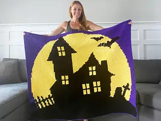 free Crochet Halloween Blankets 