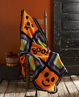free Crochet Halloween Blankets 