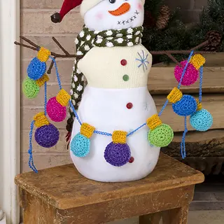 crochet Christmas garland pattern free