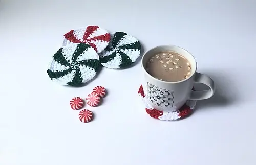 crochet christmas coaster patterns free