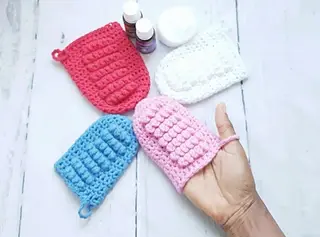 crochet face scrubbies