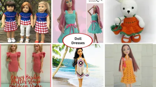 crochet doll dress pattern