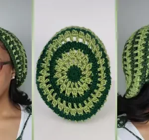 easy crochet slouch hat pattern