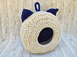free crochet cat bed
