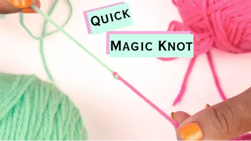 magic knot join yarn