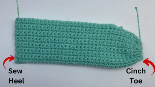 crochet slipper