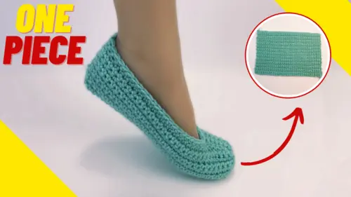 crochet slipper