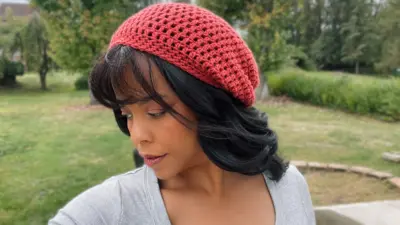 Free crochet slouchy hat pattern for beginners