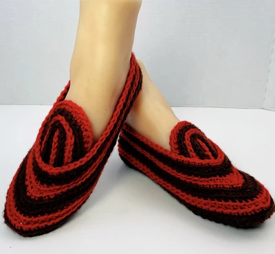 Easy crochet slipper loafers