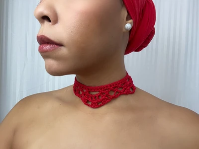 free crochet choker pattern