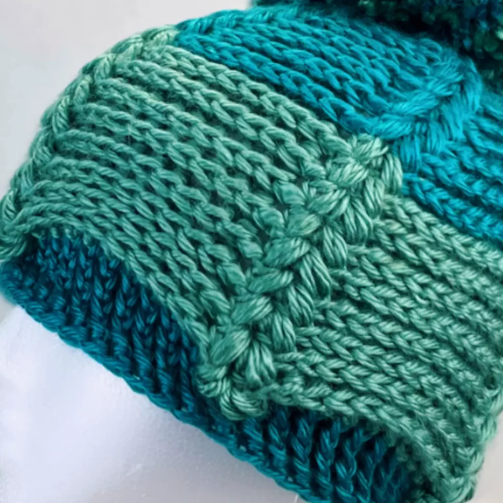 crochet puff stitch hat 