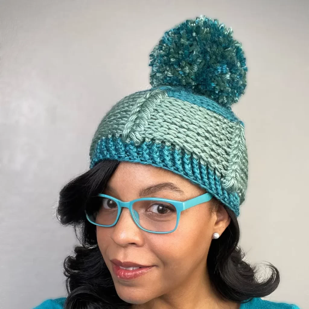 crochet puff stitch beanie pattern