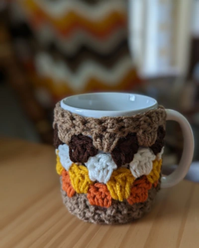 free crochet cozy cup pattern