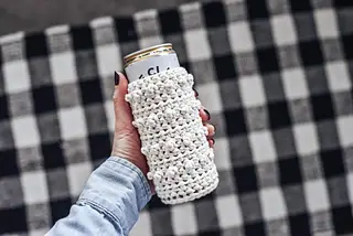 free crochet cozy cup pattern