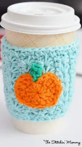 free crochet cozy cup pattern