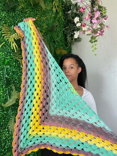 Free crochet shawl pattern