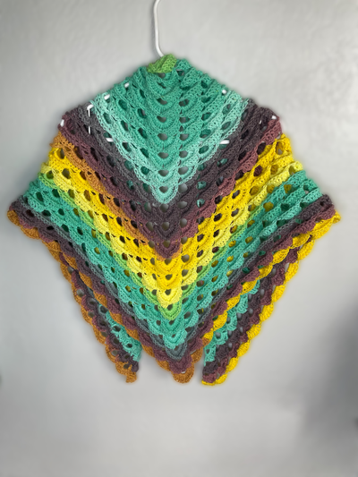 crochet triangle shawl