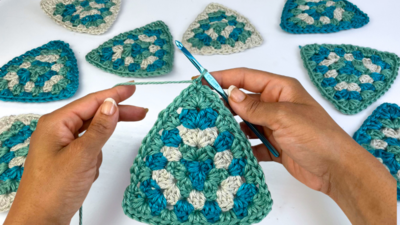 Crochet Granny Triangle