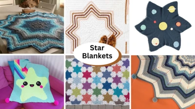 crochet pattern for a star blanket