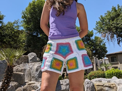 summer crochet shorts