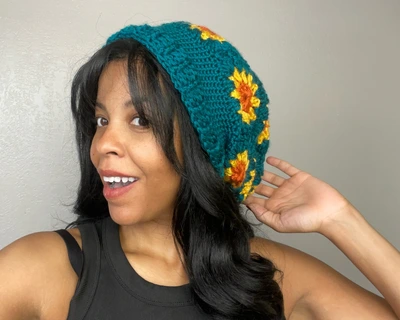 crochet slouchy hat