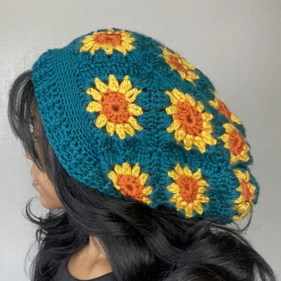 crochet slouchy beanie
