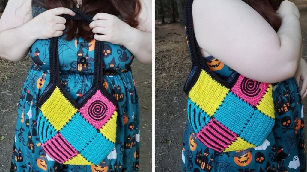 Crochet Patchwork Halloween Bag