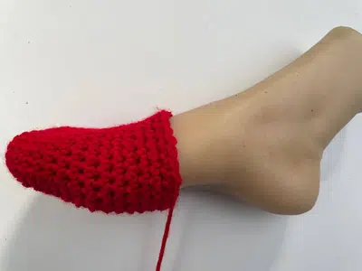 adult crochet slipper