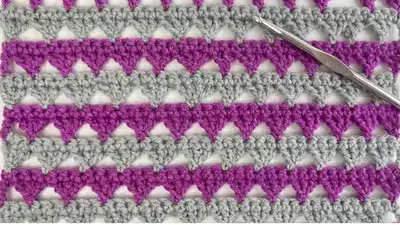 spiked cluster stitch crochet pattern texture