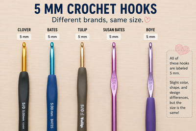comparing crochet hooks