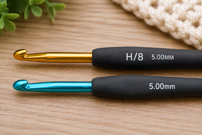 H 8 crochet hook equals 5 mm