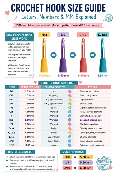crochet hook conversion chart
