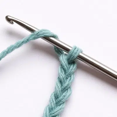 Crochet yarn splitting example